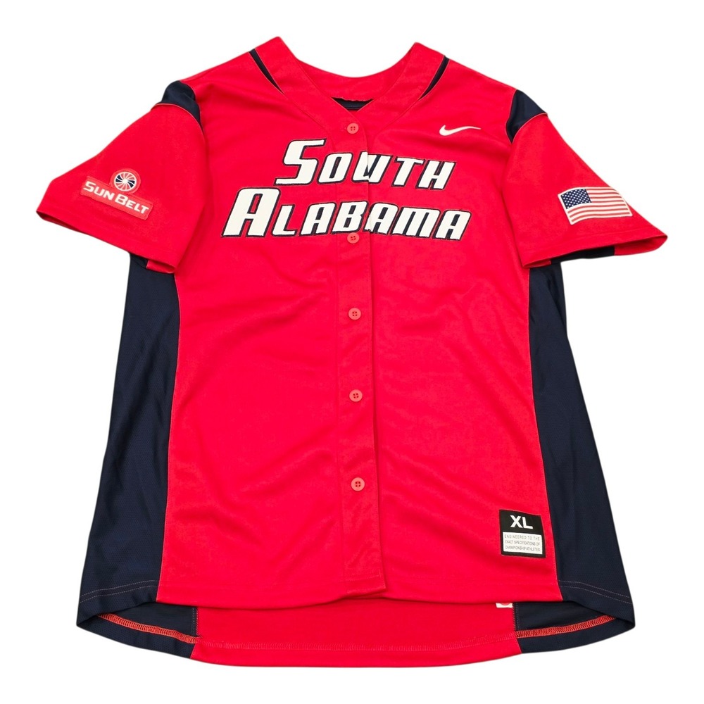 Nike South Alabama Jaguars #17 Team Issued Baseball Jersey XL NCAA Sun Belt